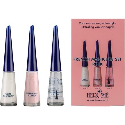 Набор для французского маникюра Розовый, 3-ступенчатый набор для французского маникюра, отбеливатель лака для ногтей и верхнее покрытие для натурального французского маникюра, 3X10 мл, Herome
Набор для французского маникюра Розовый, 3-ступенчатый набор для французского маникюра, отбеливатель лака для ногтей и верхнее покрытие для натурального французского маникюра, 3X10 мл, Herome