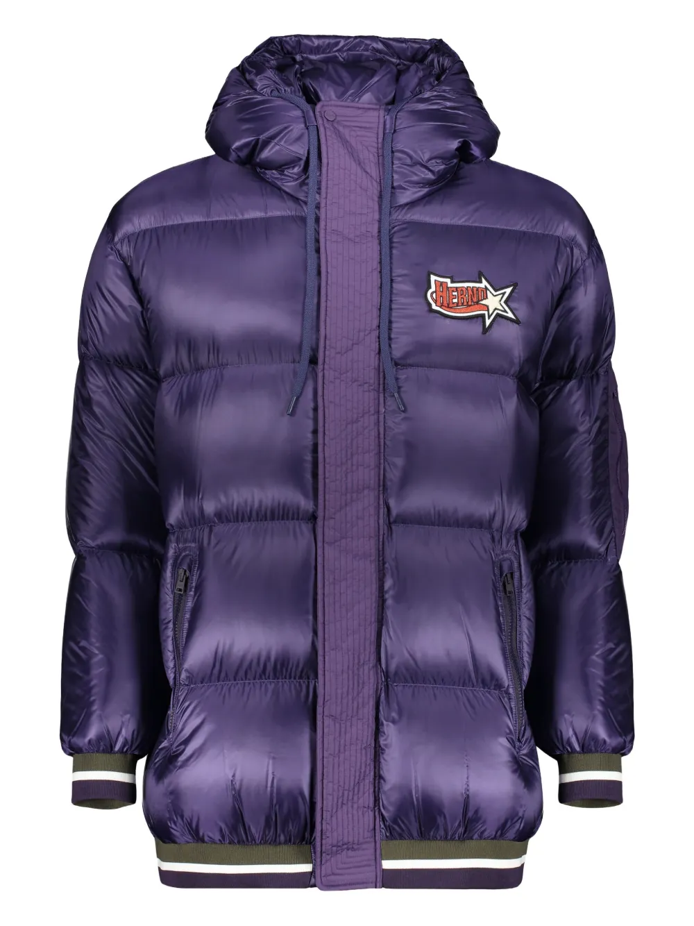 Стеганая куртка с капюшоном на кулиске Herno, фиолетовый
Стеганая куртка с капюшоном на кулиске Herno, фиолетовый