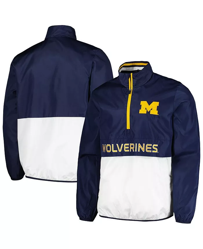 Мужская темно-синяя майка Michigan Wolverines Cornerman Half-Zip G-III Sports by Carl Banks
Мужская темно-синяя майка Michigan Wolverines Cornerman Half-Zip G-III Sports by Carl Banks