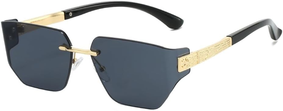 Женские солнцезащитные очки Y2K без оправы с градиентным переходом цвета, ретро-металлическая оправа, оригинальный дизайн, мужские солнцезащитные очки UV400 KTUCN, Golden Black
Женские солнцезащитные очки Y2K без оправы с градиентным переходом цвета, ретро-металлическая оправа, оригинальный дизайн, мужские солнцезащитные очки UV400 KTUCN, Golden Black