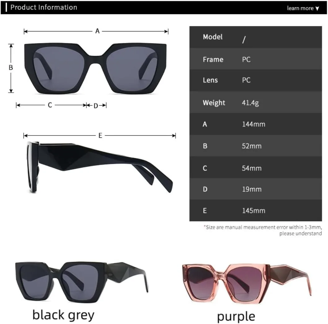 Ретро-солнцезащитные очки «кошачий глаз» с многоугольным градиентом для женщин, роскошная нестандартная оправа для мужчин, трендовые очки UV400 UATXTAU, Purple
Ретро-солнцезащитные очки «кошачий глаз» с многоугольным градиентом для женщин, роскошная нестандартная оправа для мужчин, трендовые очки UV400 UATXTAU, Purple