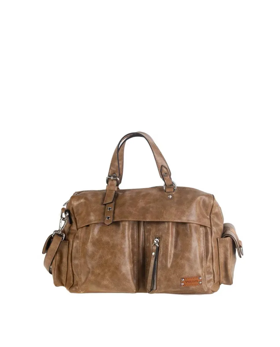 Сумка среднего размера из полиуретана Volum, коричневый
Сумка среднего размера из полиуретана Volum, коричневый