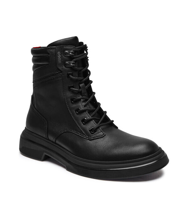 Ботинки мужские Hugo кожаные высокие, черный 
Ботинки мужские Hugo кожаные высокие, черный