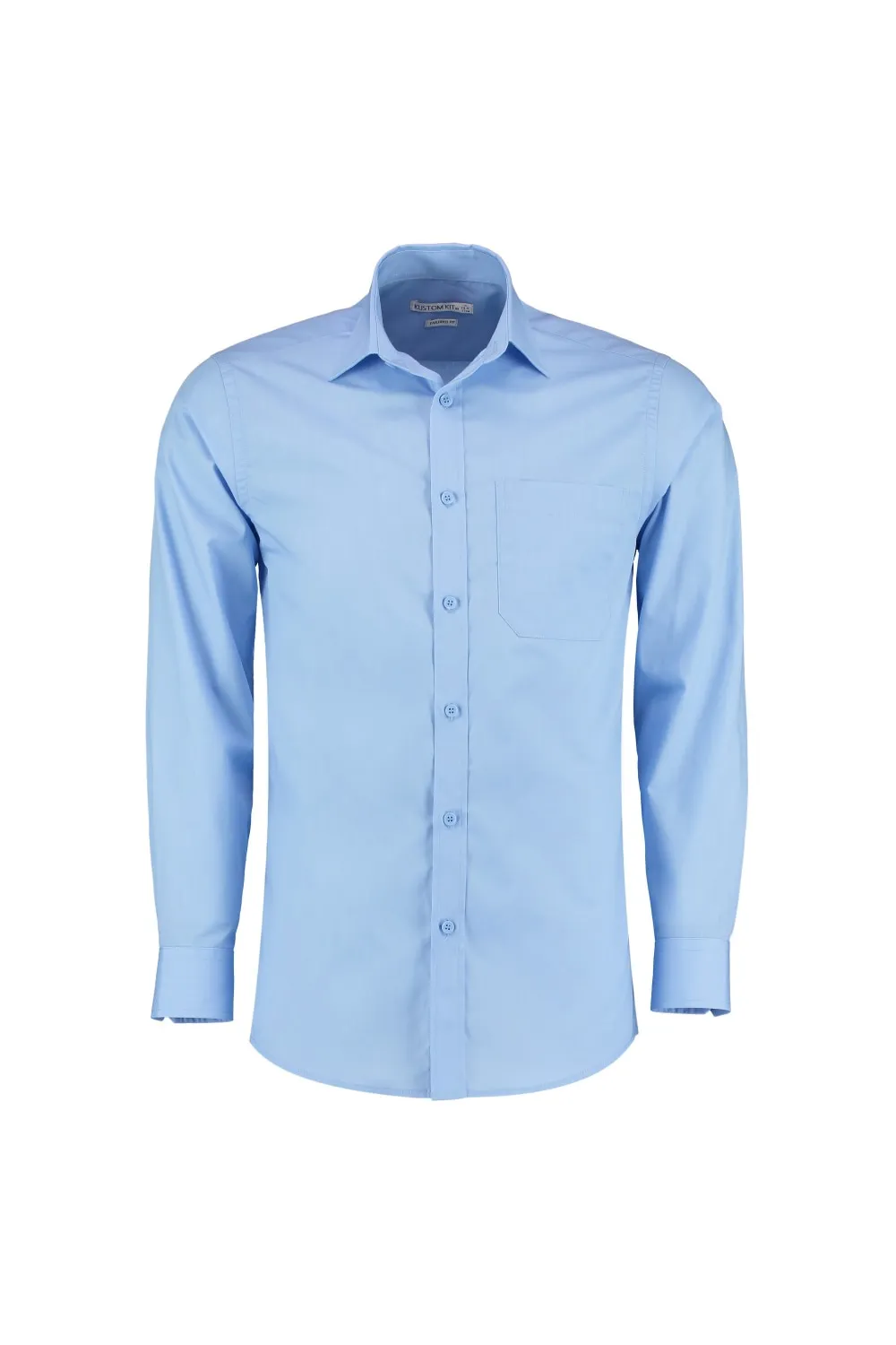 Рубашка из поплина с длинным рукавом Kustom Kit, синий
Рубашка из поплина с длинным рукавом Kustom Kit, синий