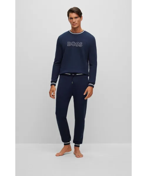 Современная толстовка Regular fit Boss, синий 
Современная толстовка Regular fit Boss, синий