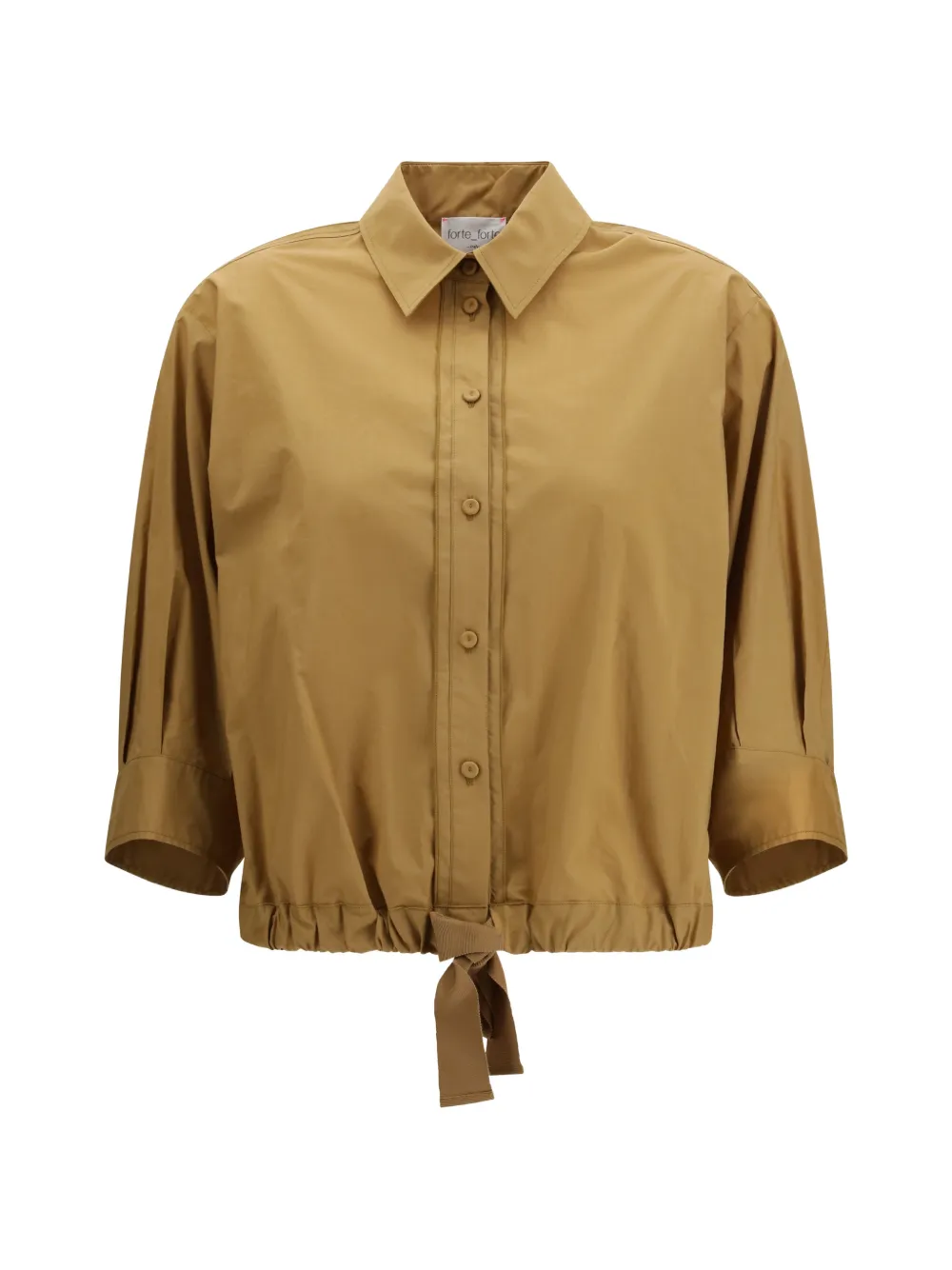 Рубашка с кулиской и короткими рукавами Forte Forte, бежевый
Рубашка с кулиской и короткими рукавами Forte Forte, бежевый