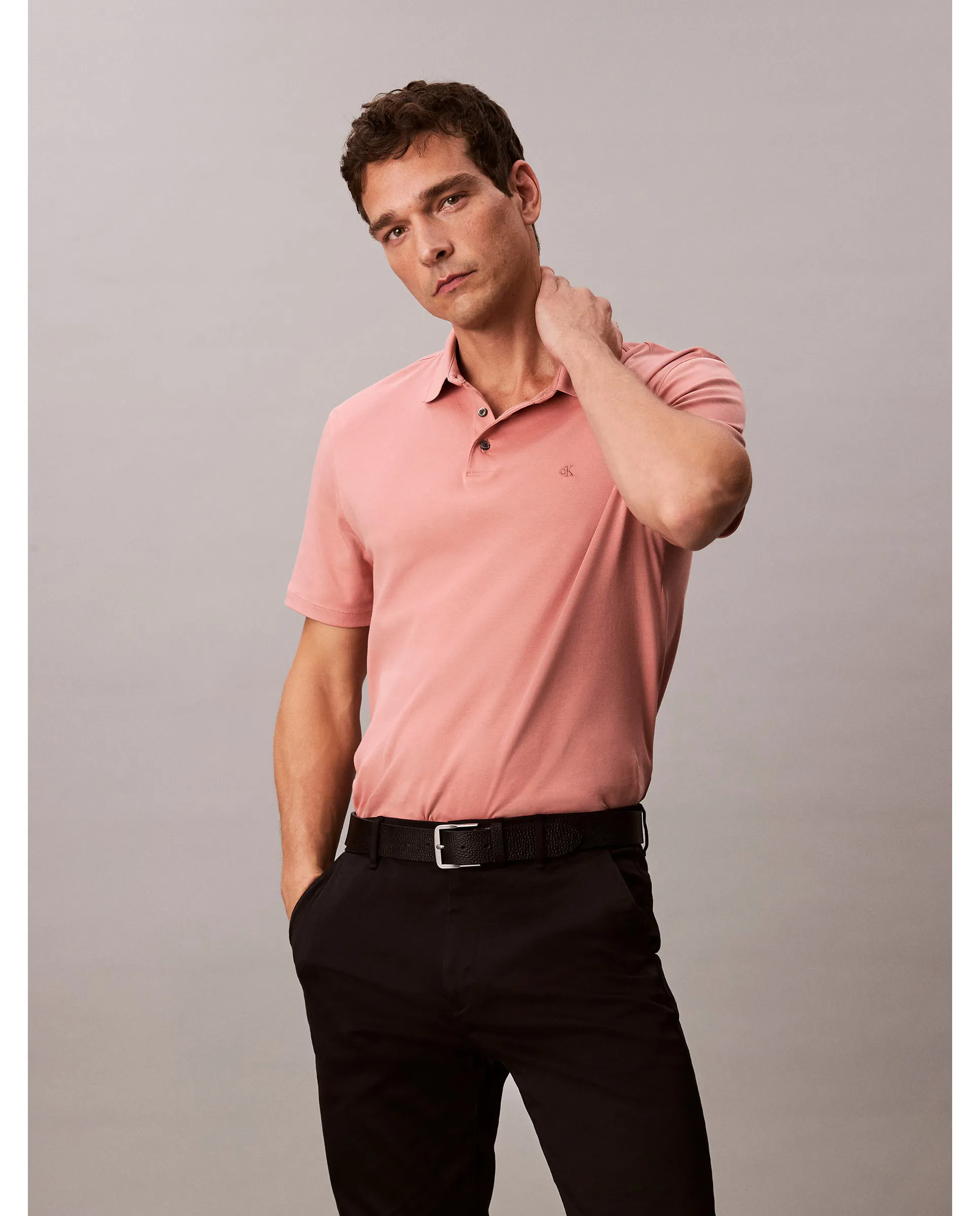 Поло мужское с коротким рукавом из хлопка Calvin Klein, розовый
Поло мужское с коротким рукавом из хлопка Calvin Klein, розовый