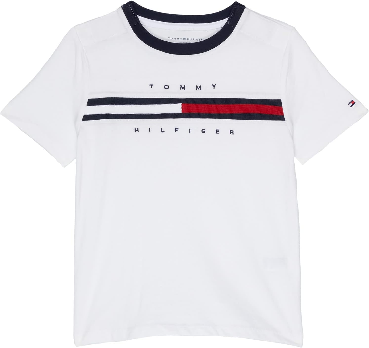 Футболка Tommy Hilfiger для мальчиков с короткими рукавами и логотипом, застежкой-липучкой, Bright White Stripe
Футболка Tommy Hilfiger для мальчиков с короткими рукавами и логотипом, застежкой-липучкой, Bright White Stripe