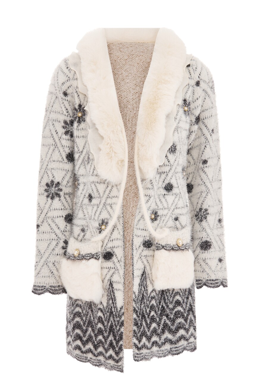 Вязаный кардиган faina, белый
Вязаный кардиган faina, белый