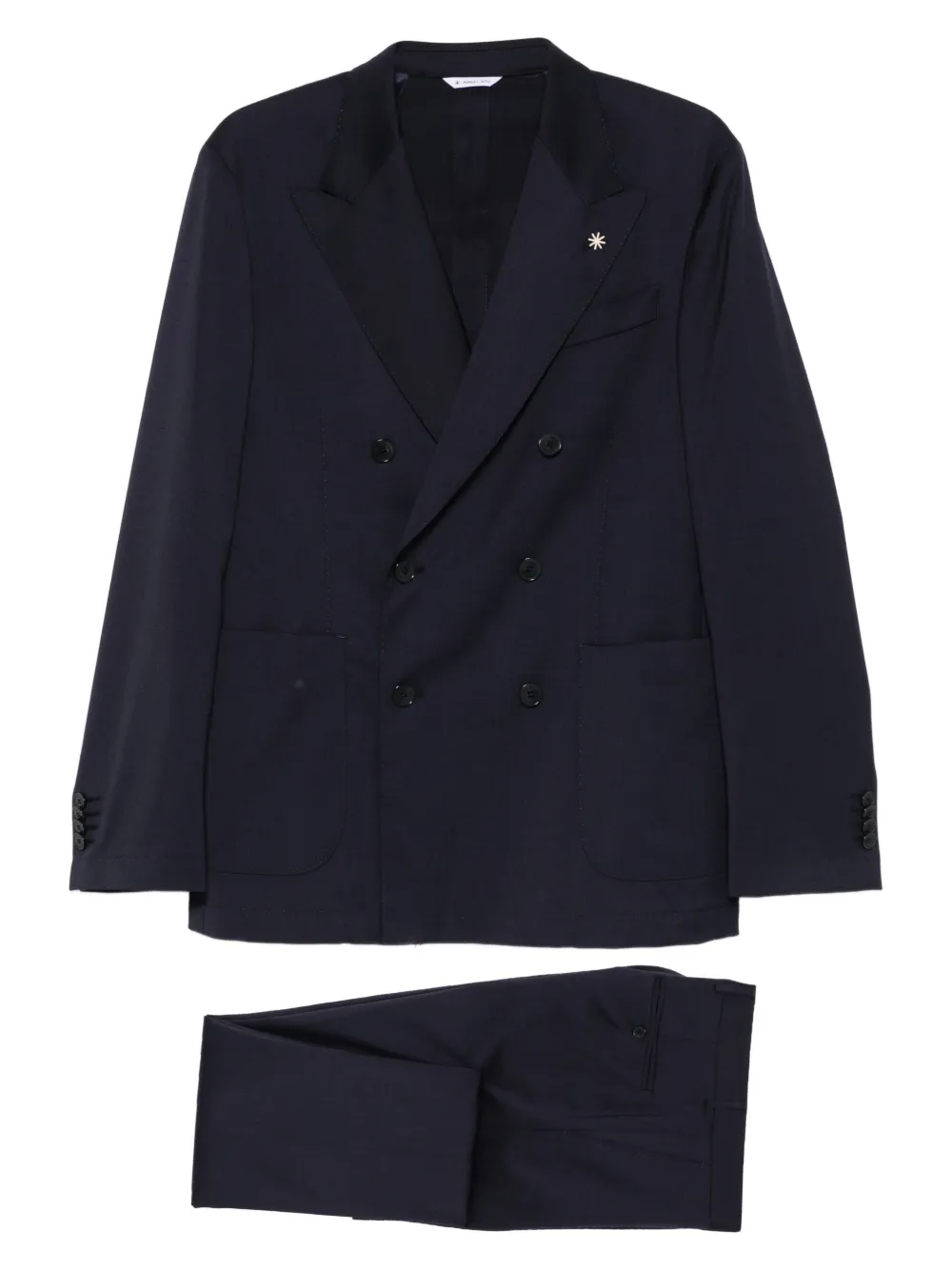Двубортный костюм Manuel Ritz, синий
Двубортный костюм Manuel Ritz, синий