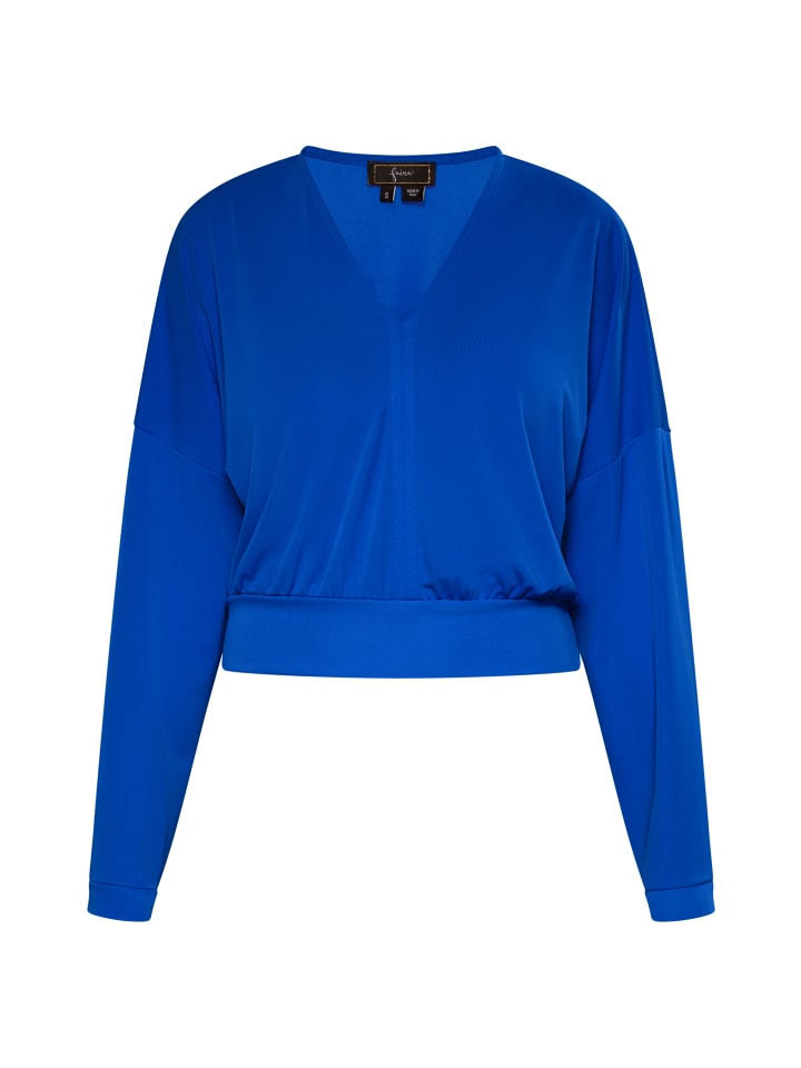 Женская укороченная рубашка с длинными рукавами королевского синего цвета faina
Женская укороченная рубашка с длинными рукавами королевского синего цвета faina