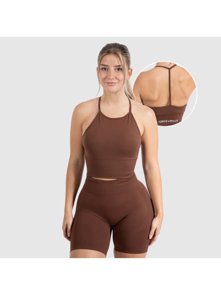 Топ Maria Solid в коричневом цвете SMILODOX
Топ Maria Solid в коричневом цвете SMILODOX