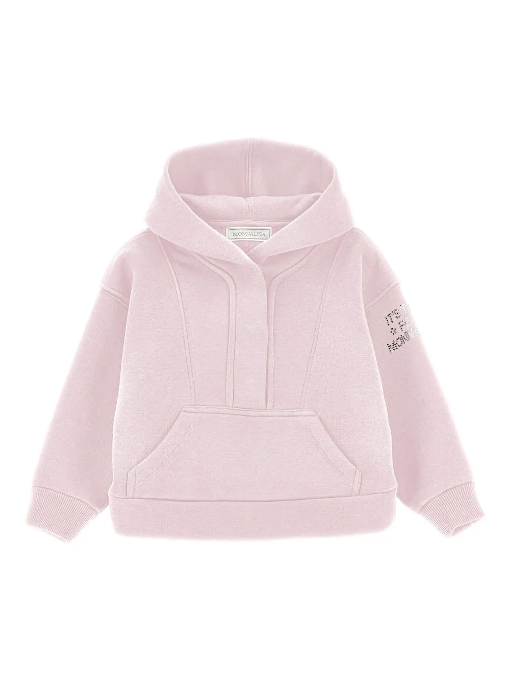 Толстовка с капюшоном, украшенная кристаллами Monnalisa, розовый
Толстовка с капюшоном, украшенная кристаллами Monnalisa, розовый