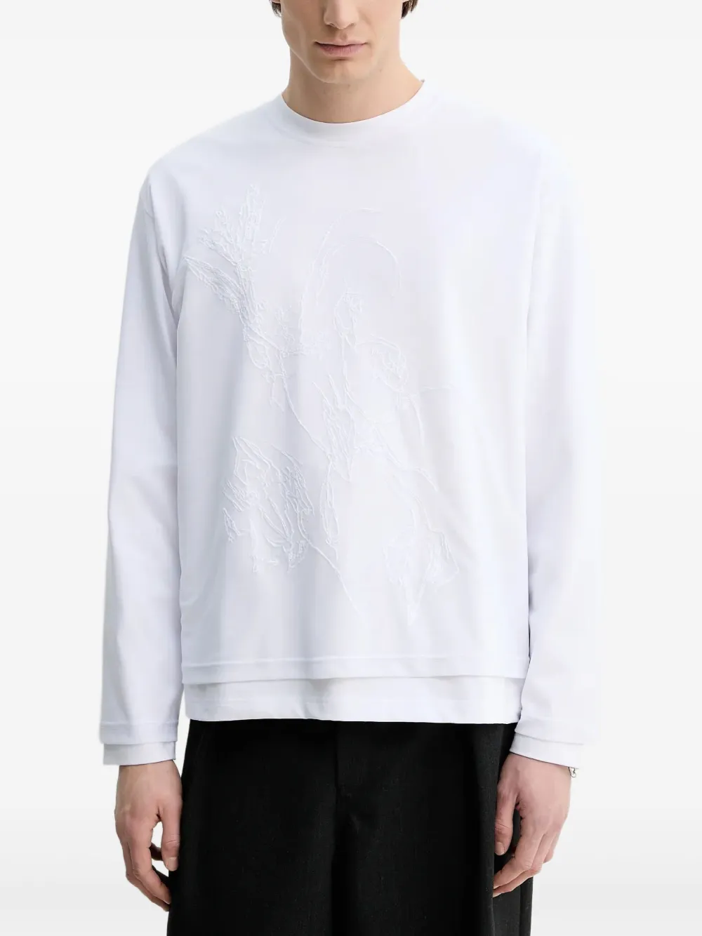 Лонгслив с цветочным декором HELIOT EMIL, белый
Лонгслив с цветочным декором HELIOT EMIL, белый