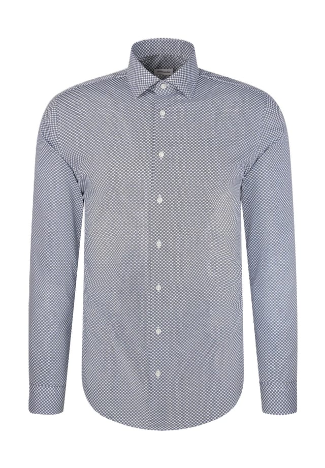 Рубашка делового покроя с длинным рукавом и воротником-стойкой Seidensticker, голубой
Рубашка делового покроя с длинным рукавом и воротником-стойкой Seidensticker, голубой