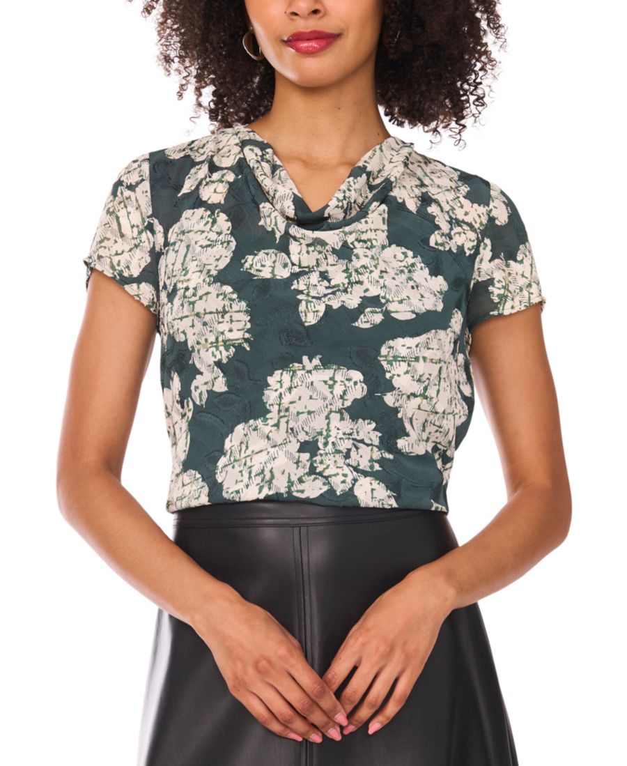 Женская блузка с короткими рукавами и воротником-хомутом Vince Camuto, Forest Night
Женская блузка с короткими рукавами и воротником-хомутом Vince Camuto, Forest Night