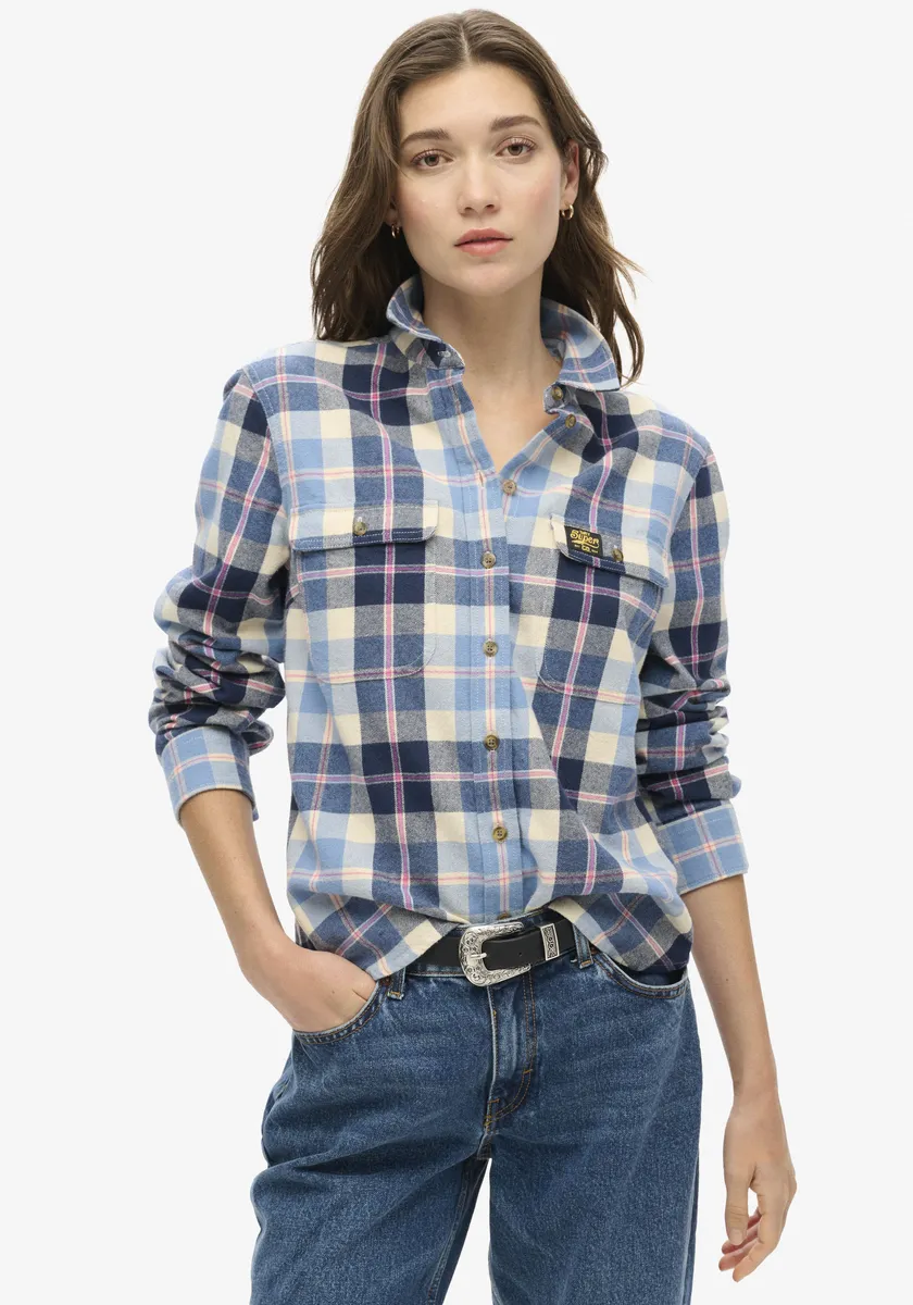 Фланелевая блузка Superdry "LUMBERJACK CHECK FLANNEL SHIRT", цвет Classic Blue Check
Фланелевая блузка Superdry "LUMBERJACK CHECK FLANNEL SHIRT", цвет Classic Blue Check