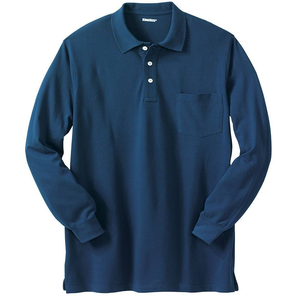 Мужское поло Kingsize, большая и высокая, удлиненная, с длинными рукавами, без усадки, поло Piqu KingSize, темно-синий
Мужское поло Kingsize, большая и высокая, удлиненная, с длинными рукавами, без усадки, поло Piqu KingSize, темно-синий