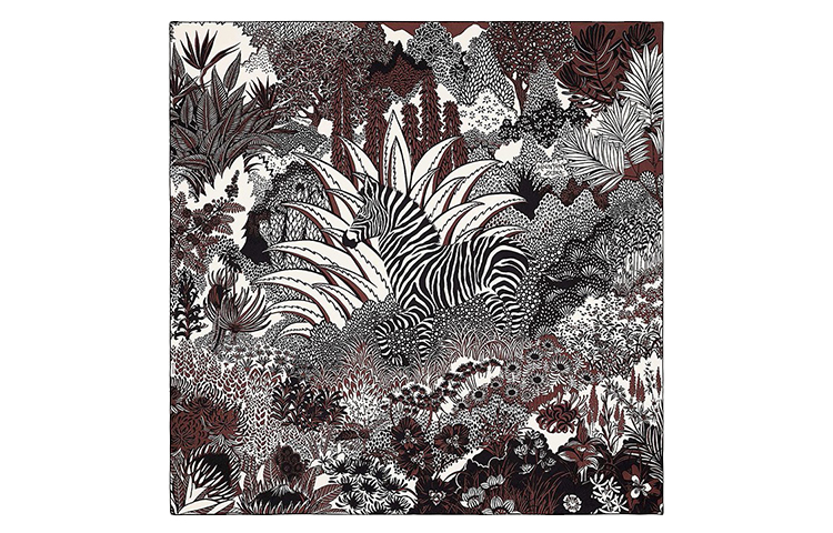 Шелковый платок Carre HERMES черно-белый
Шелковый платок Carre HERMES черно-белый