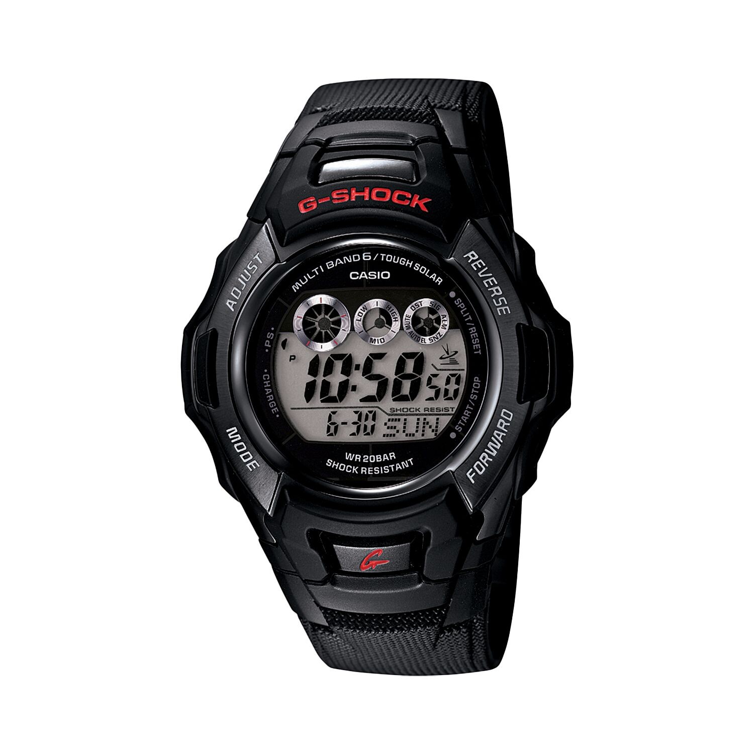 Мужские часы G-Shock Tough Solar Atomic с цифровым хронографом — GWM530A-1 Casio
Мужские часы G-Shock Tough Solar Atomic с цифровым хронографом — GWM530A-1 Casio