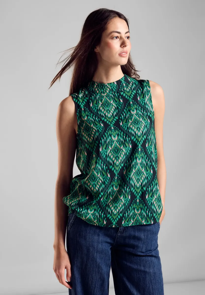 Блузка-топ STREET ONE из мягкой вискозы, зеленый
Блузка-топ STREET ONE из мягкой вискозы, зеленый