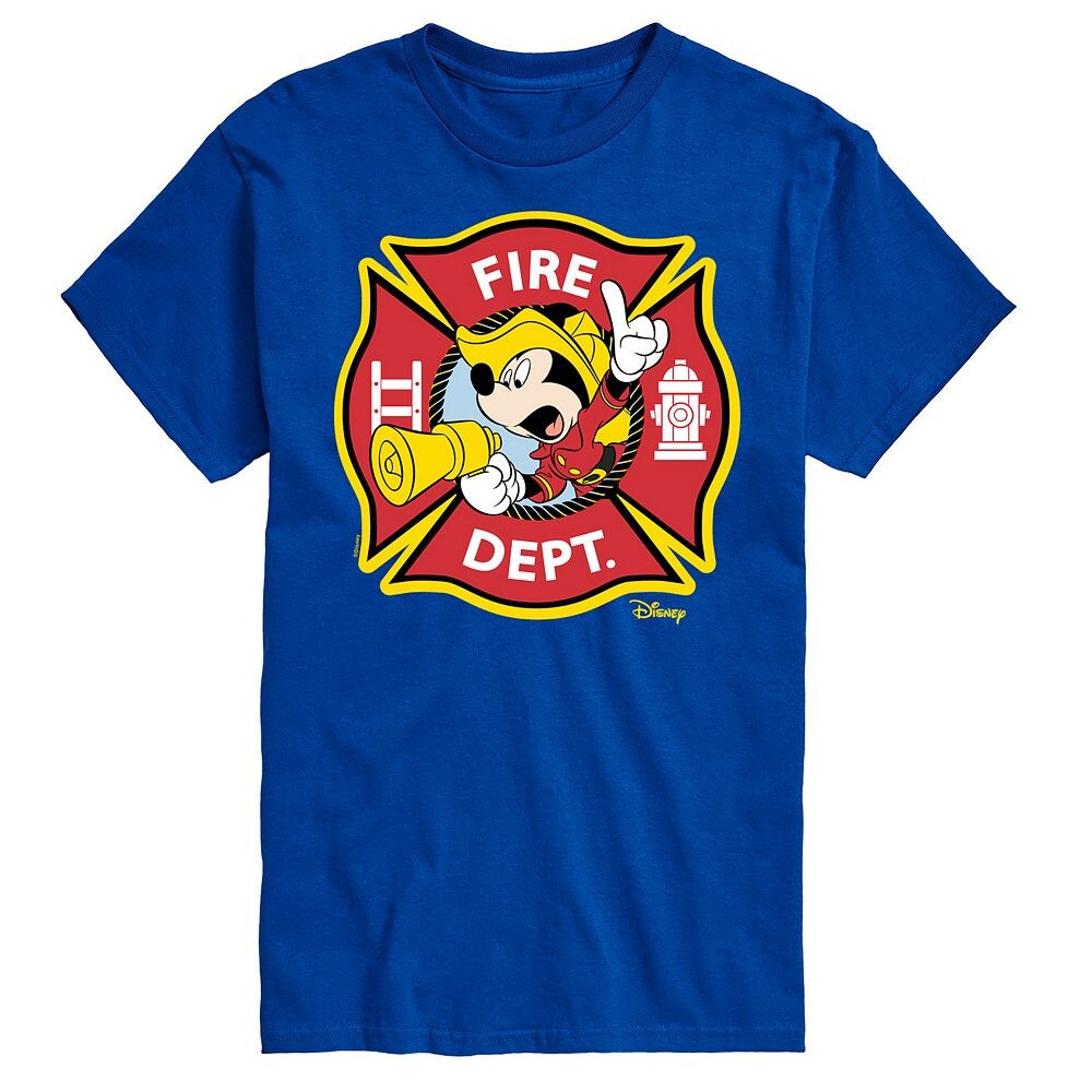 Мужская футболка с рисунком Микки Мауса Disney's Fire Dept., синий
Мужская футболка с рисунком Микки Мауса Disney's Fire Dept., синий