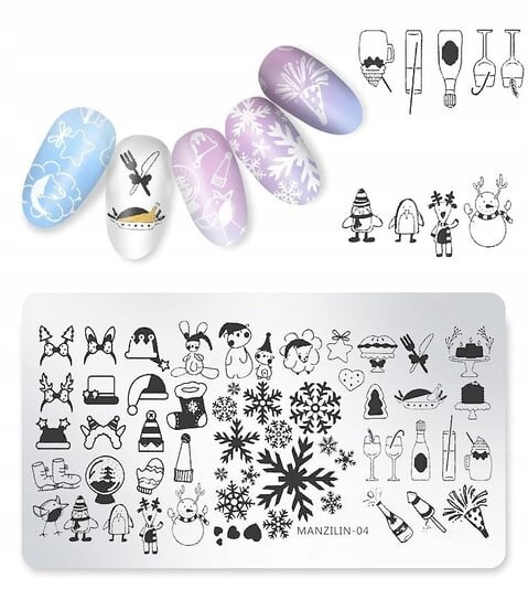 Пластина для штампов для ногтей РОЖДЕСТВО, Frezarkowo
Пластина для штампов для ногтей РОЖДЕСТВО, Frezarkowo