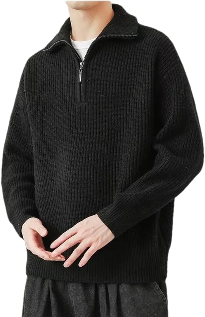 Мужской свитер-пуловер с полумолнией Fnfmrfmr
Мужской свитер-пуловер с полумолнией Fnfmrfmr