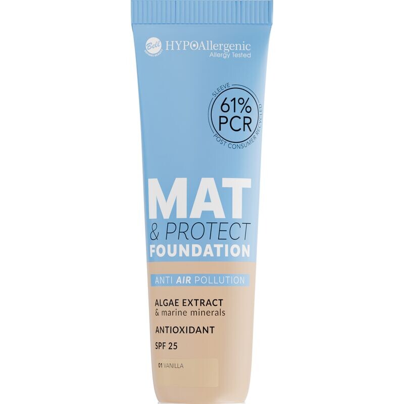 Тональный крем Mat & Protect Foundation SPF 25 01 Ваниль HYPOAllergenic, 30 g
Тональный крем Mat & Protect Foundation SPF 25 01 Ваниль HYPOAllergenic, 30 g