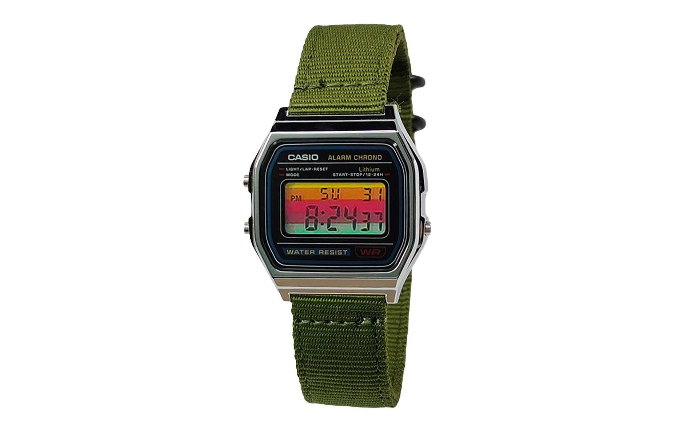 CASIO Мужские часы Retrofit Series с кварцевым механизмом и нейлоновым ремешком, черный циферблат
CASIO Мужские часы Retrofit Series с кварцевым механизмом и нейлоновым ремешком, черный циферблат