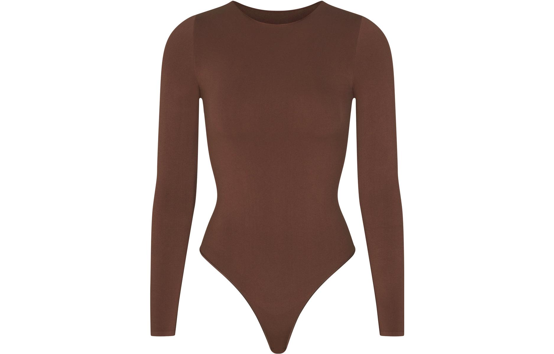 Боди с длинными рукавами и круглым вырезом Skims, коричневый/коричневый
Боди с длинными рукавами и круглым вырезом Skims, коричневый/коричневый