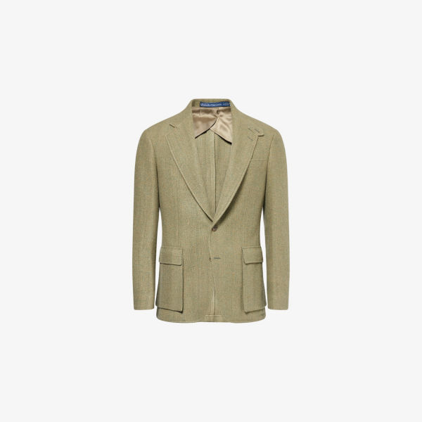 Пиджак Polo Ralph Lauren из шерсти и шелка с ворсом, мультиколор 
Пиджак Polo Ralph Lauren из шерсти и шелка с ворсом, мультиколор