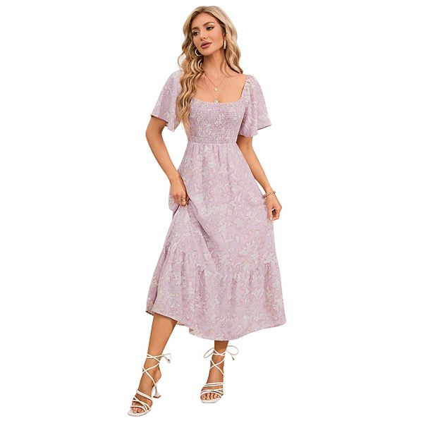 Женское элегантное платье макси с цветочным принтом, квадратным вырезом и рюшами по подолу Seoria, Pink
Женское элегантное платье макси с цветочным принтом, квадратным вырезом и рюшами по подолу Seoria, Pink