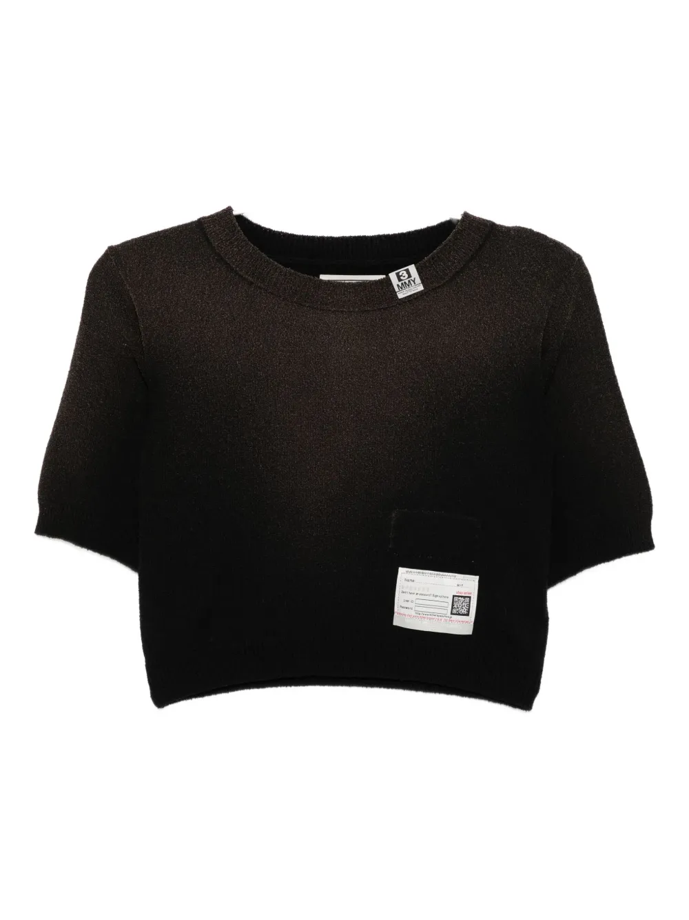 Вязаный топ Maison Mihara Yasuhiro, черный 
Вязаный топ Maison Mihara Yasuhiro, черный