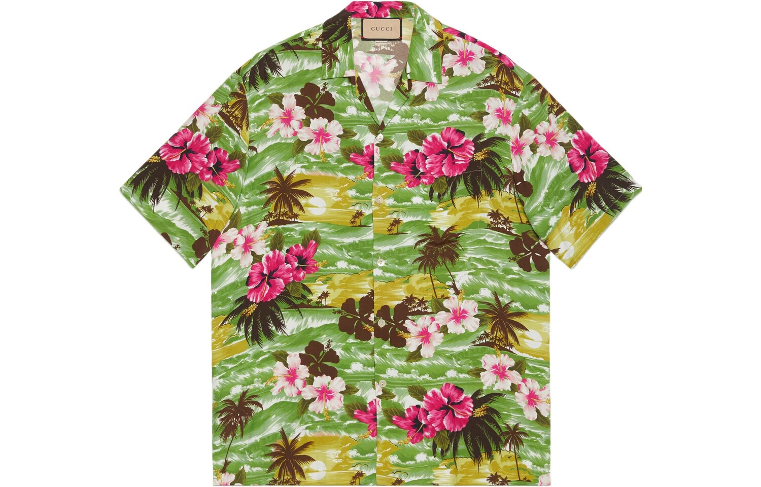 Рубашка мужская зеленая Gucci, зеленый
Рубашка мужская зеленая Gucci, зеленый