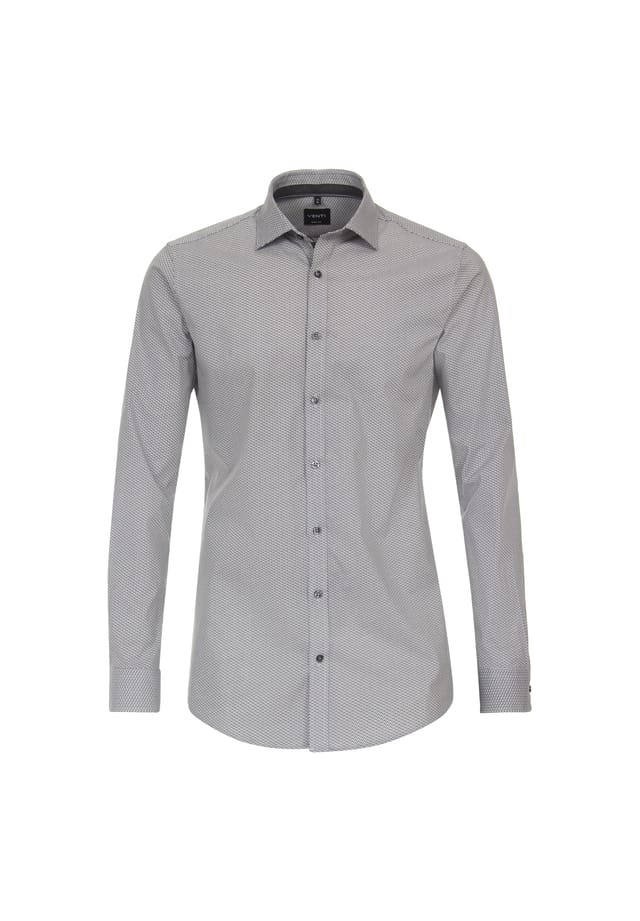 Рубашка с принтом в деловом стиле облегающая фигуру Venti, черный
Рубашка с принтом в деловом стиле облегающая фигуру Venti, черный