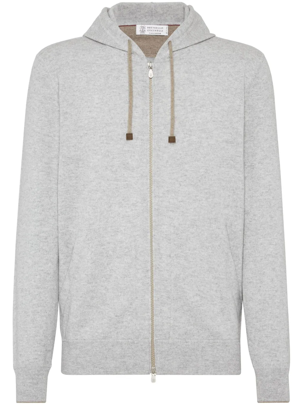 Кашемировое худи на молнии Brunello Cucinelli, серый
Кашемировое худи на молнии Brunello Cucinelli, серый