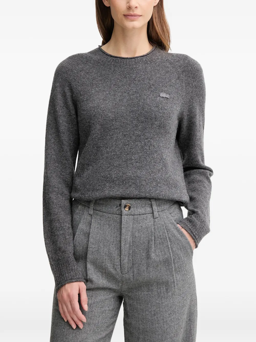 Свитер с вязаным логотипом в 3D Lacoste, серый
Свитер с вязаным логотипом в 3D Lacoste, серый