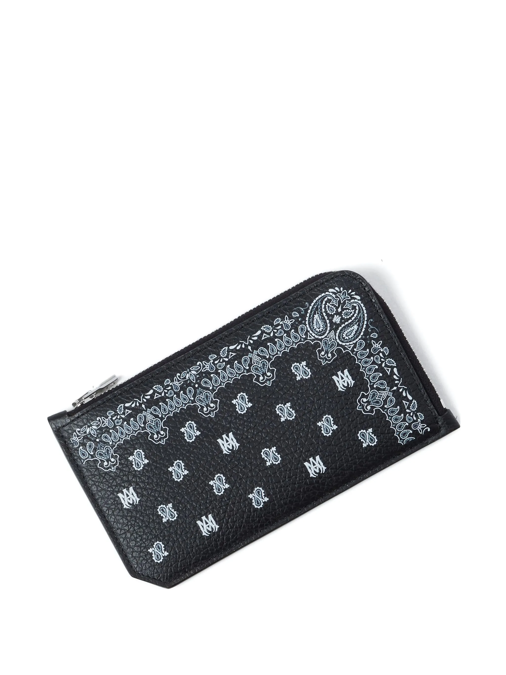 Картхолдер на молнии с узором пейсли Amiri, черный
Картхолдер на молнии с узором пейсли Amiri, черный
