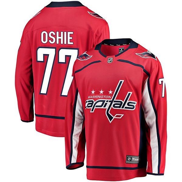 Мужская футболка TJ Oshie Washington Capitals Breakaway красная Fanatics
Мужская футболка TJ Oshie Washington Capitals Breakaway красная Fanatics