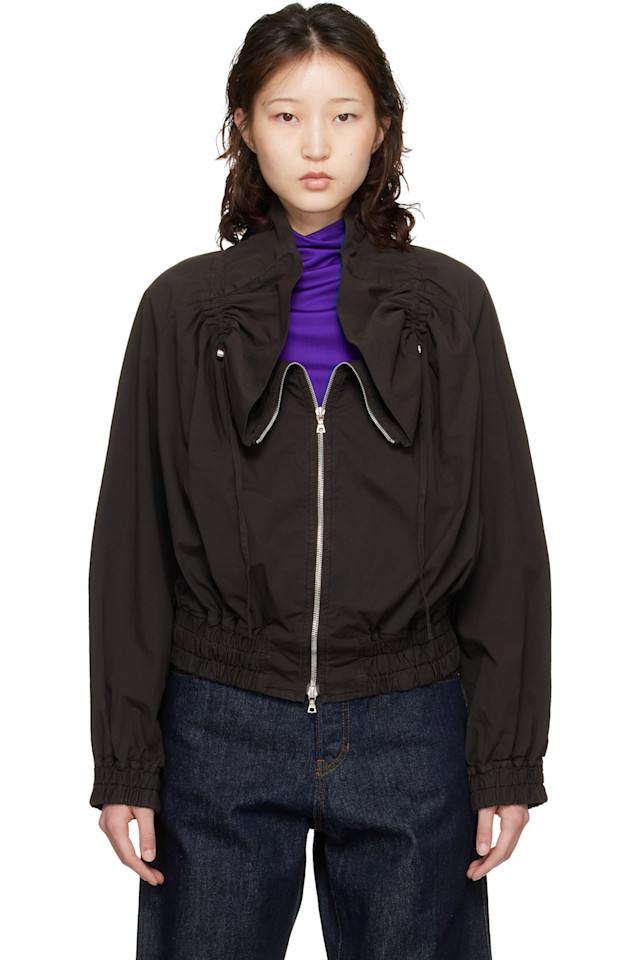 Dries Van Noten Куртка-Бомбер «Коричневый кокон»
Dries Van Noten Куртка-Бомбер «Коричневый кокон»