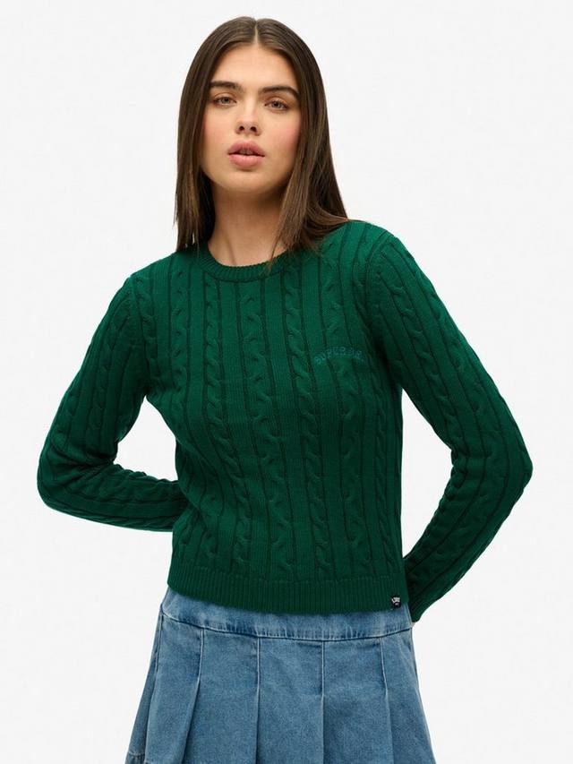 Эссеншиалс слим кэбл свитер Superdry, Sharp Green
Эссеншиалс слим кэбл свитер Superdry, Sharp Green