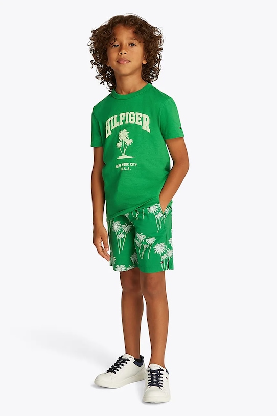 Детская хлопковая футболка Tommy Hilfiger, зеленый
Детская хлопковая футболка Tommy Hilfiger, зеленый