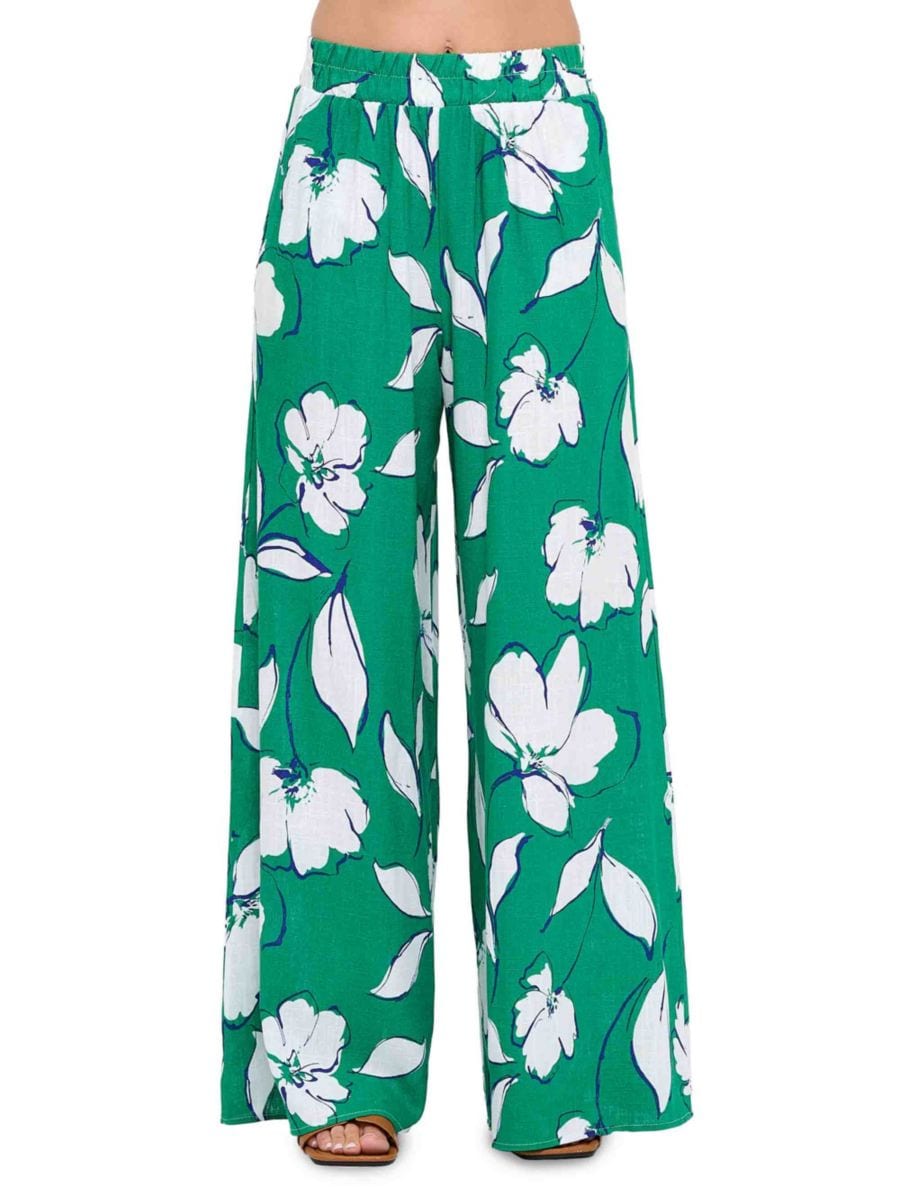 Льняные брюки с цветочным принтом Renee C., зеленый
Льняные брюки с цветочным принтом Renee C., зеленый
