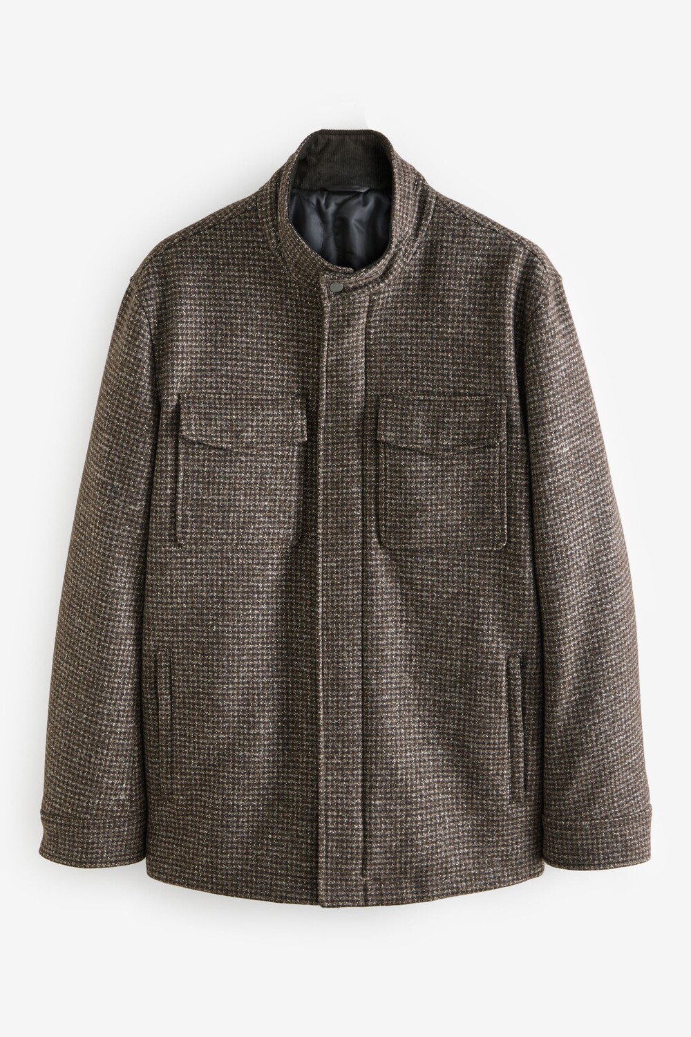 Пальто с четырьмя карманами, шерстяное Next, коричневый
Пальто с четырьмя карманами, шерстяное Next, коричневый