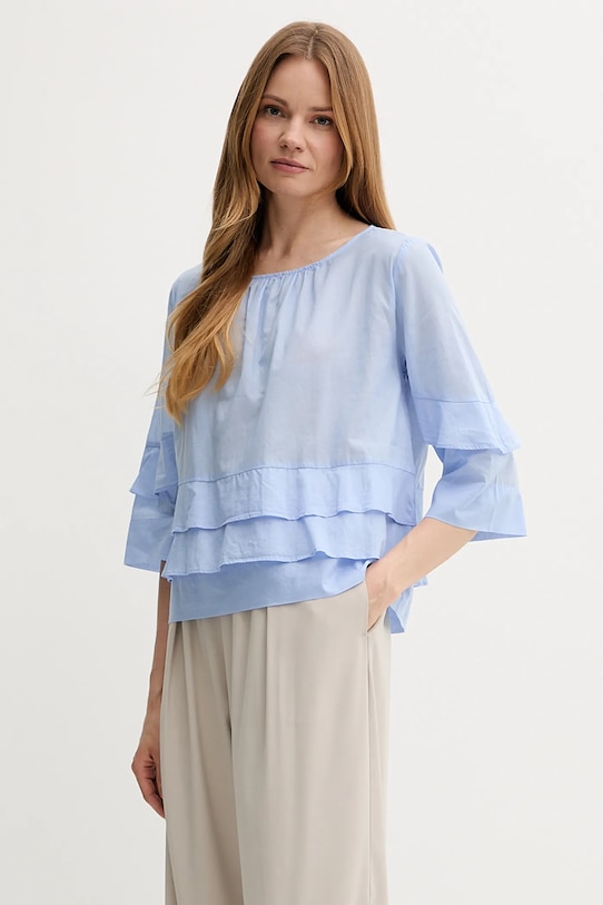 Хлопковая блузка Sisley, синий
Хлопковая блузка Sisley, синий