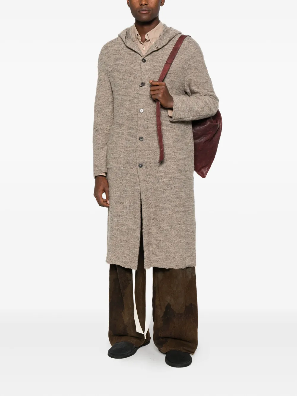 Пальто с капюшоном на пуговицах K'Ang, коричневый
Пальто с капюшоном на пуговицах K'Ang, коричневый