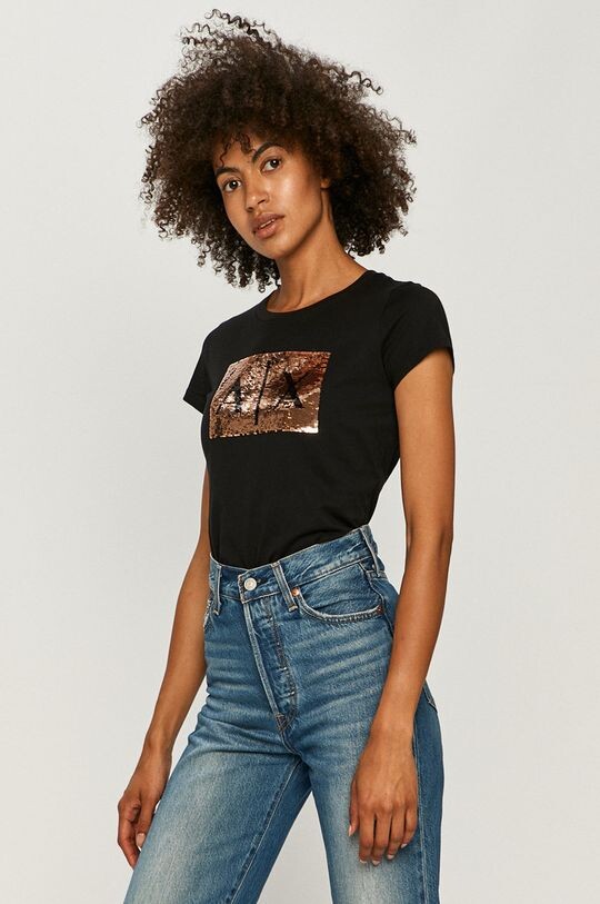 Хлопковая футболка Armani Exchange, черный
Хлопковая футболка Armani Exchange, черный