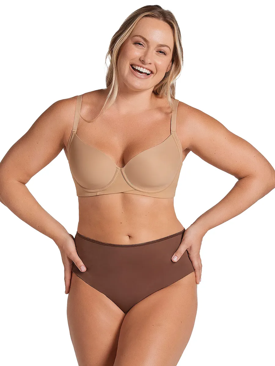 Бесшовные корректирующие трусики-стринги средней степени сжатия Leonisa Shapewear, коричневый
Бесшовные корректирующие трусики-стринги средней степени сжатия Leonisa Shapewear, коричневый