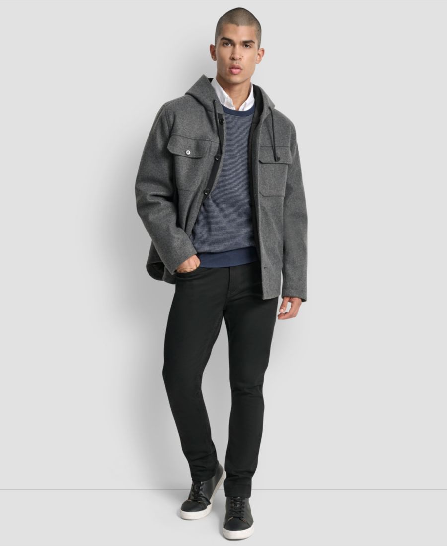Мужская рубашка-куртка с капюшоном из искусственной шерсти DKNY, Charcoal
Мужская рубашка-куртка с капюшоном из искусственной шерсти DKNY, Charcoal